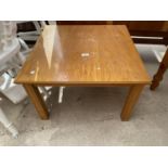 A MODERN OAK LAMP TABLE, 24" SQUARE