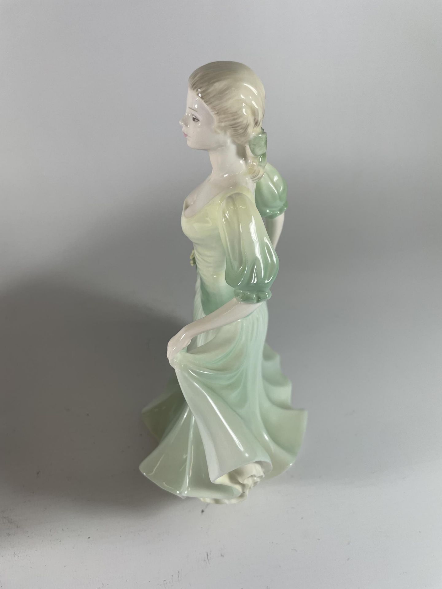 TWO COALPORT LADIES OF FASHION FIGURES - HONEYMOON & GRAND ENTRANCE - Image 3 of 4