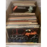 A QUANTITY OF APPROXIMATELY 80 LP VINYL RECORDS PLUS A FEW SINGLE RECORDS TO INCLUDE JIMI HENDRIX,
