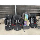 FOUR CHILDRENS CAR SEATS