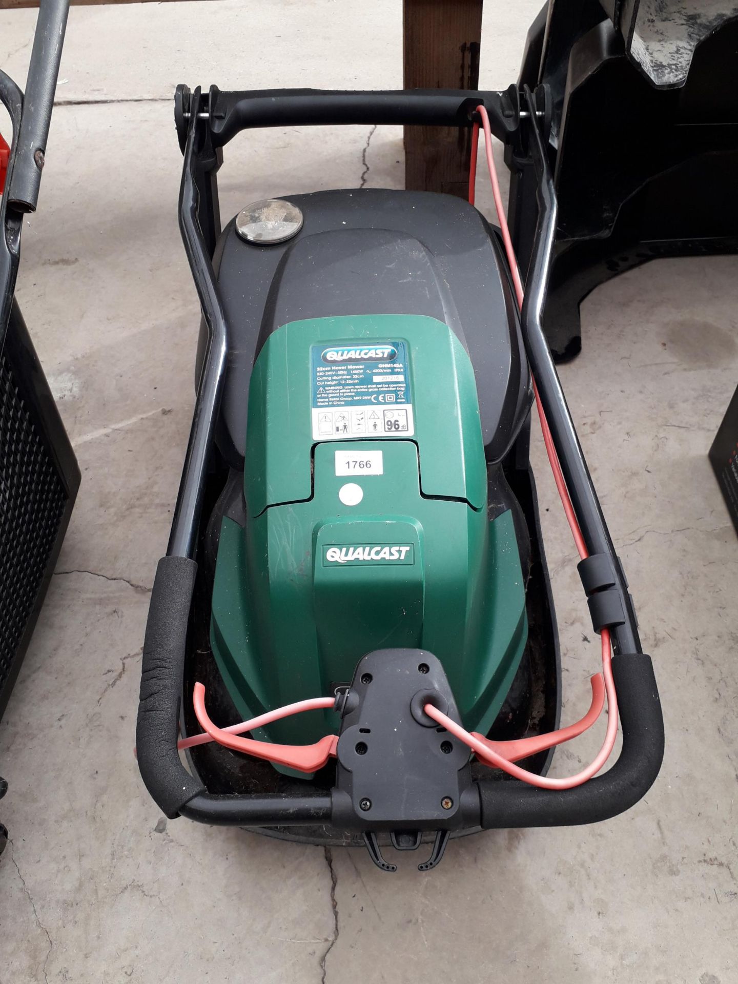 AN ELECTRIC QUALCAST HOVER MOWER