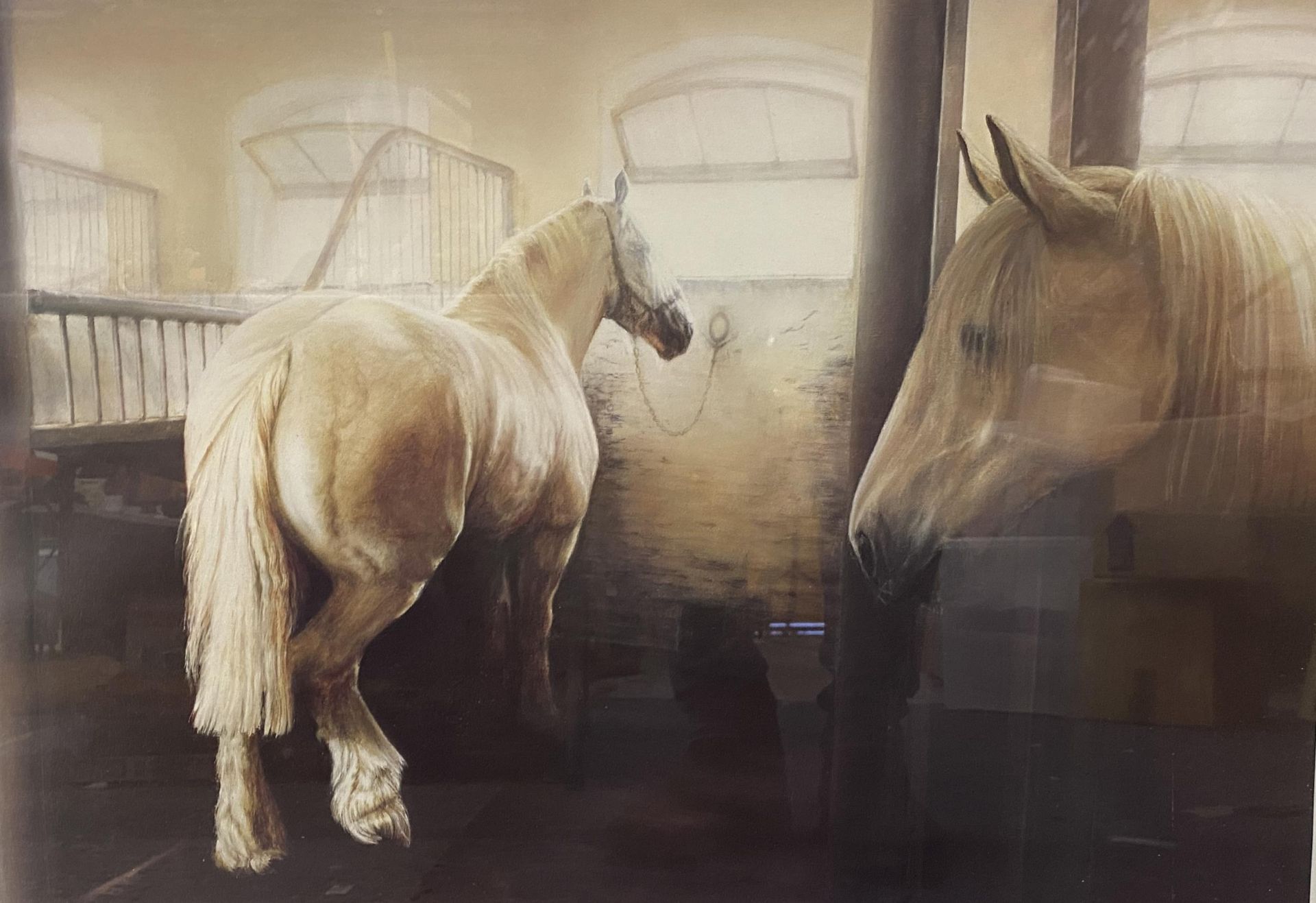 A MIKE BURR PENCIL SIGNED LIMITED EDITION HORSE PRINT - 'SILENT RAPPORT' - Image 7 of 7