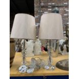 A PAIR OF MODERN TABLE LAMPS