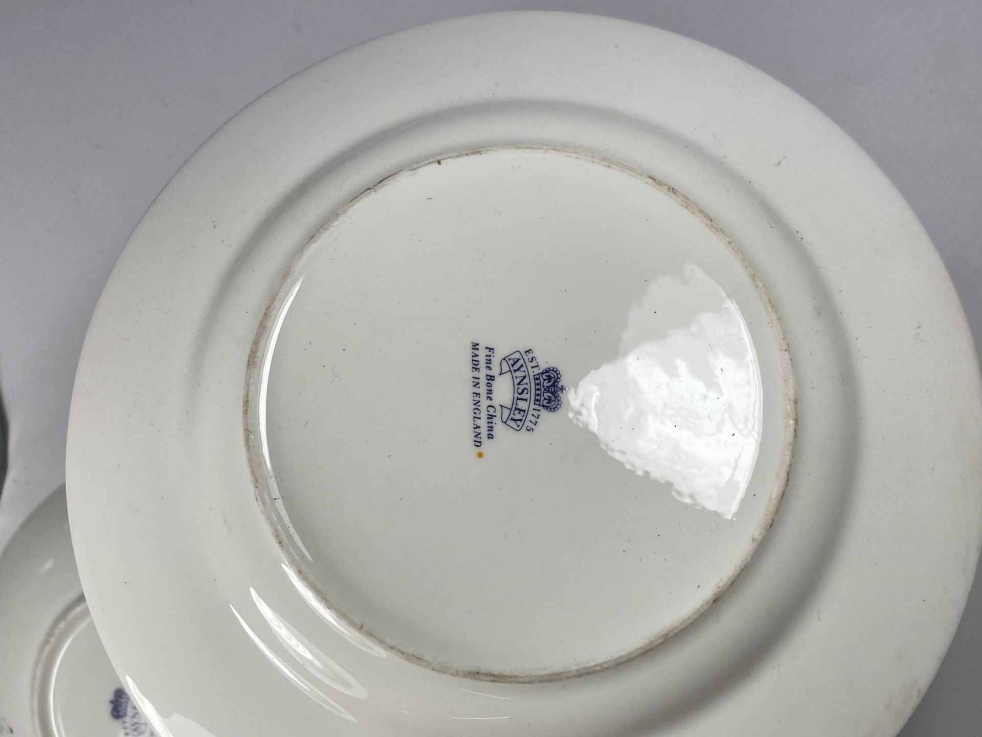 AN AYNSLEY CUP SAUCER AND SIDE PLATE TRIO - Image 3 of 3