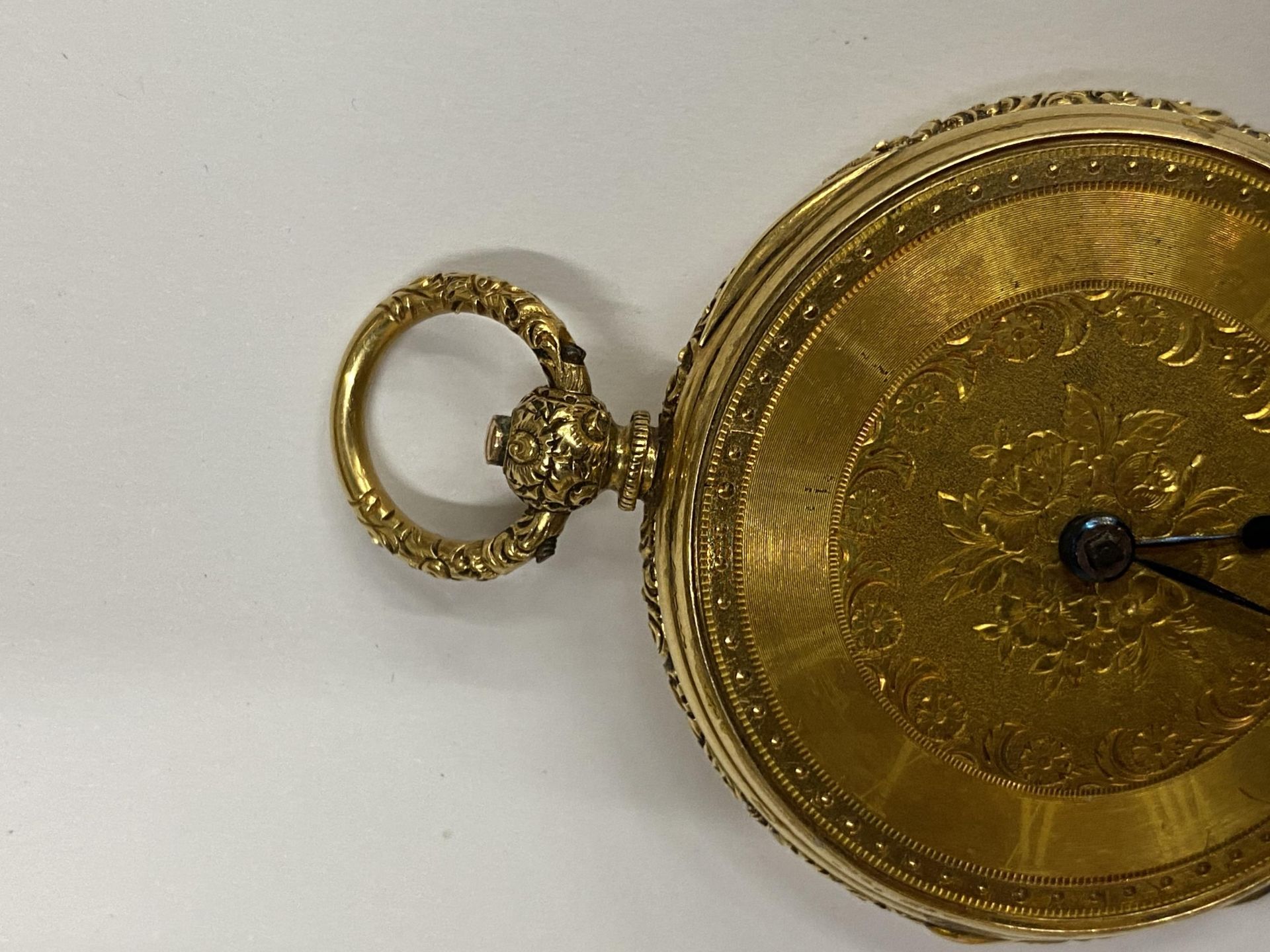 A GOLDSMITHS ALLIANCE, CORNHILL, LONDON 18CT YELLOW GOLD POCKET WATCH, GROSS WEIGHT 62G (MISSING - Image 3 of 6