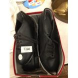 TWO PAIRS OF CAPEZIO CHILD'S TAP DANCING SHOES