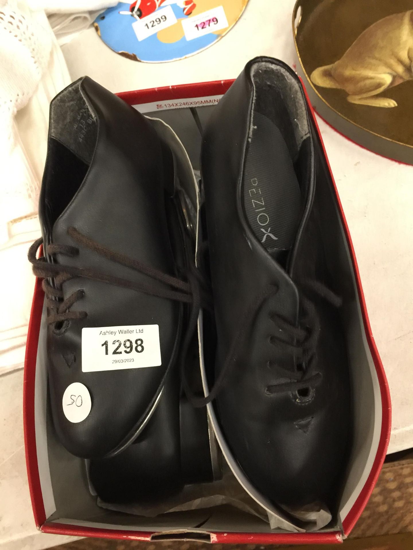 TWO PAIRS OF CAPEZIO CHILD'S TAP DANCING SHOES