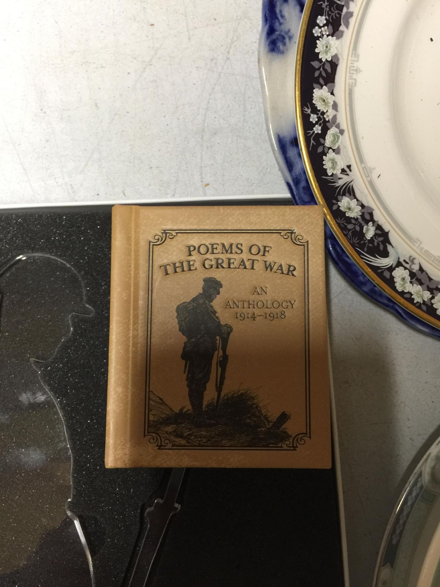 A BOXED 'THERE BUT NOT THERE' POEMS OF THE GREAT WAR A MODEL OF A PERSPEX SOLDIER TO COMMEMORATE - Image 2 of 3