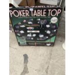 A POKER TABLE TOP SET