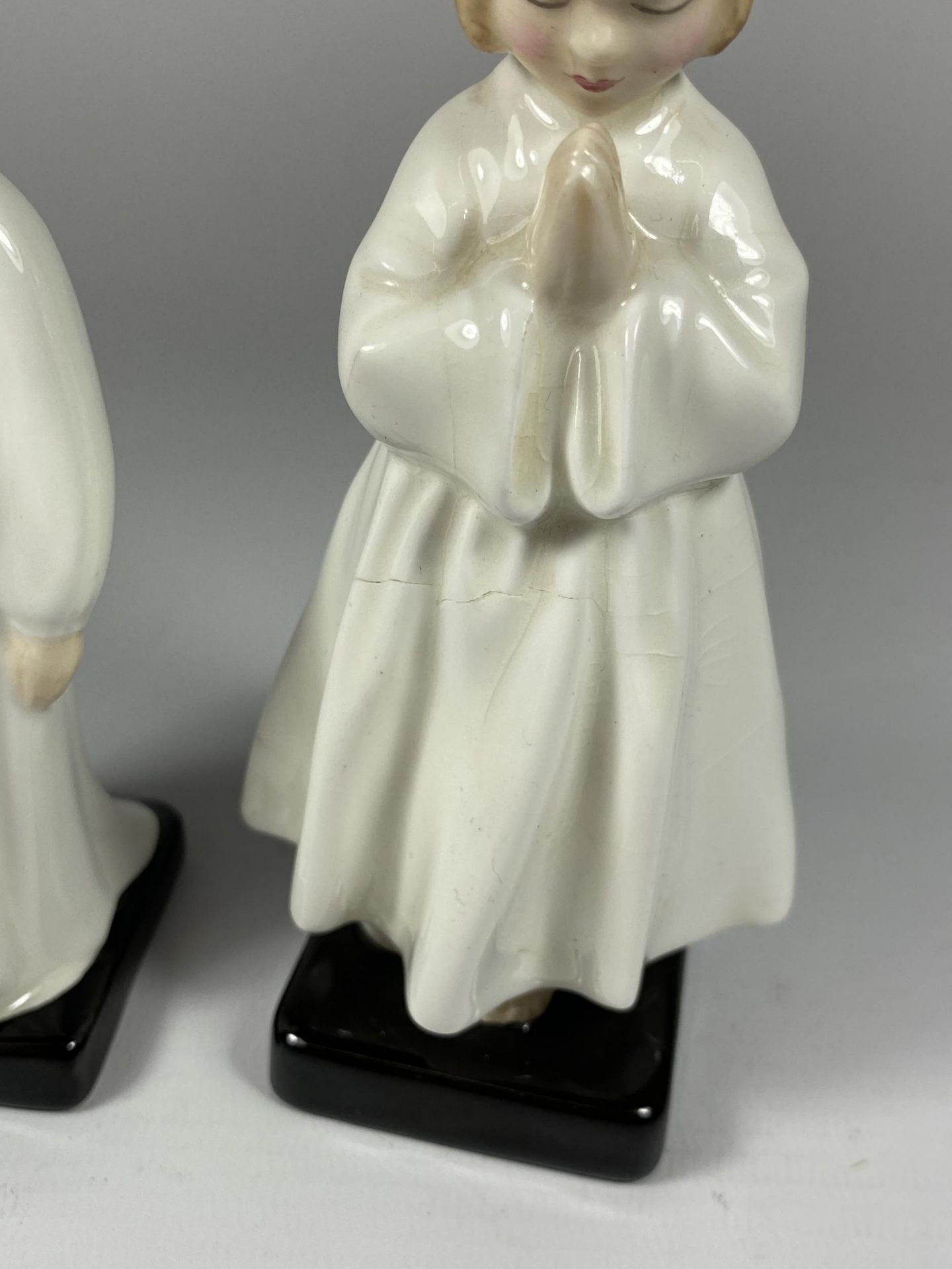 TWO ROYAL DOULTON FIGURES - BEDTIME (A/F) & DARLING - Image 2 of 3