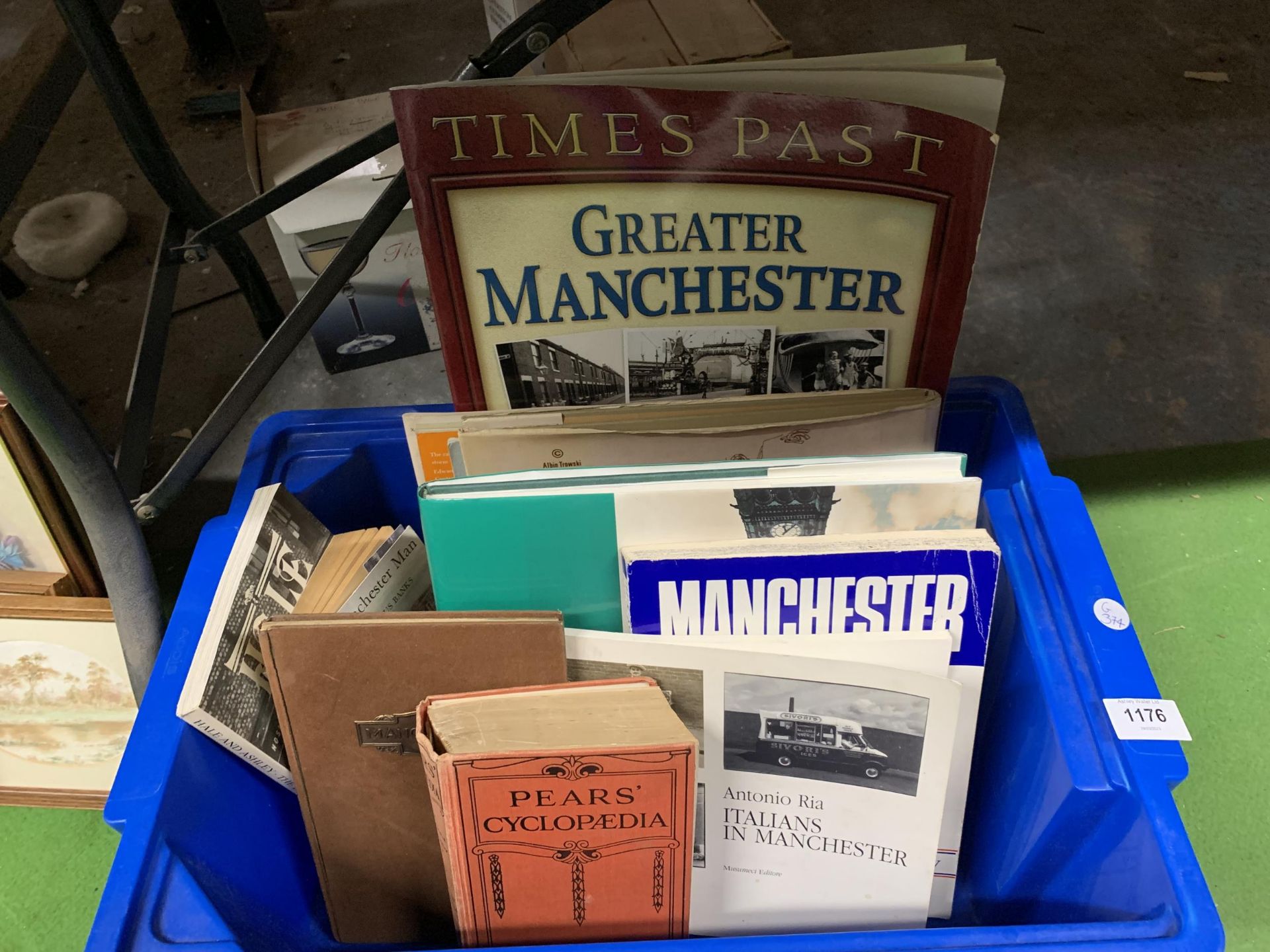 A QUANTITY OF VINTAGE BOOKS ABOUT MANCHESTER