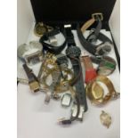 A LARGE COLLECTION OF WATCHES AND WATCH PARTS