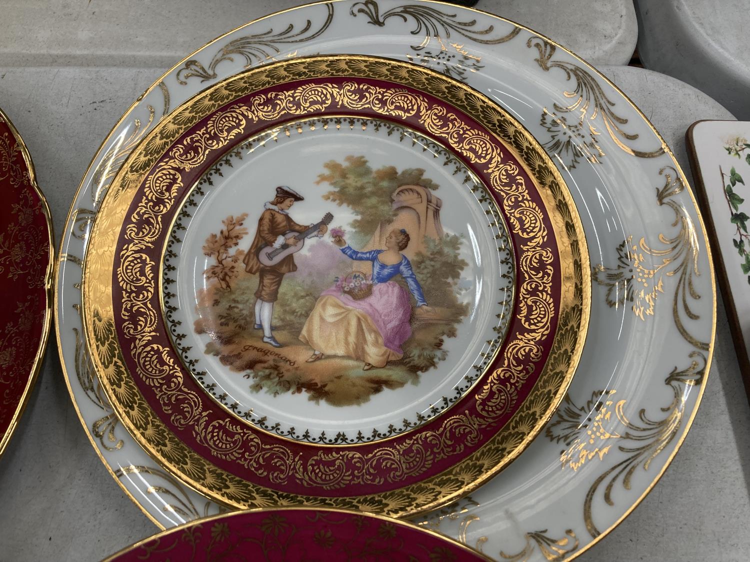 A QUANTITY OF LIMOGES CABINET PLATES - 10 IN TOTAL - Image 4 of 5