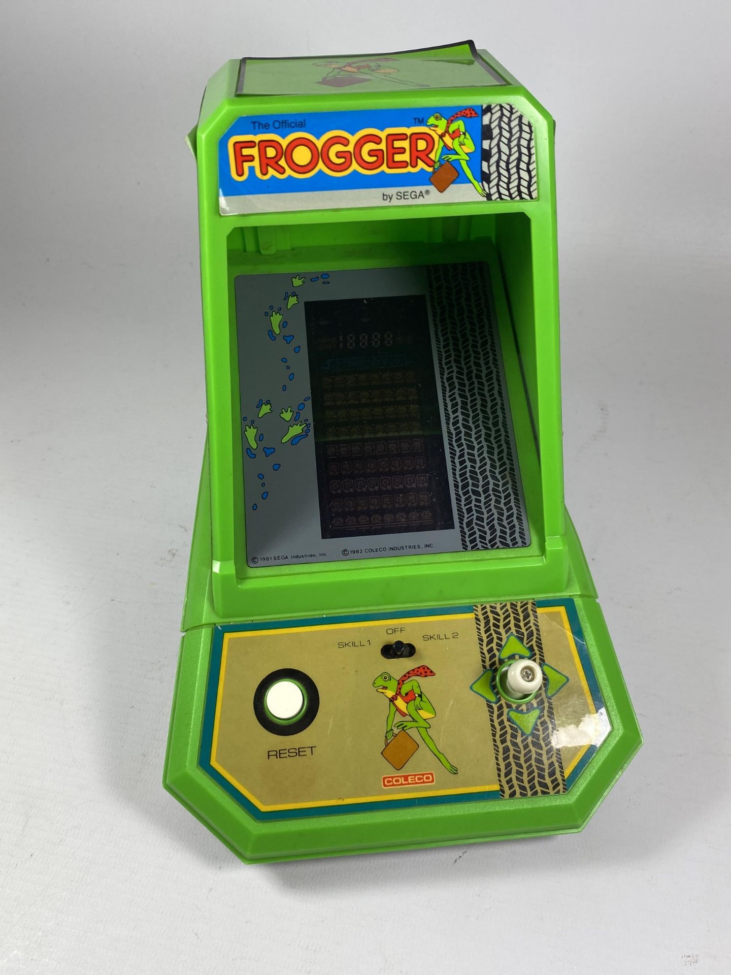 A RETRO SEGA FROGGER COLECO TABLE TOP ARCADE GAME