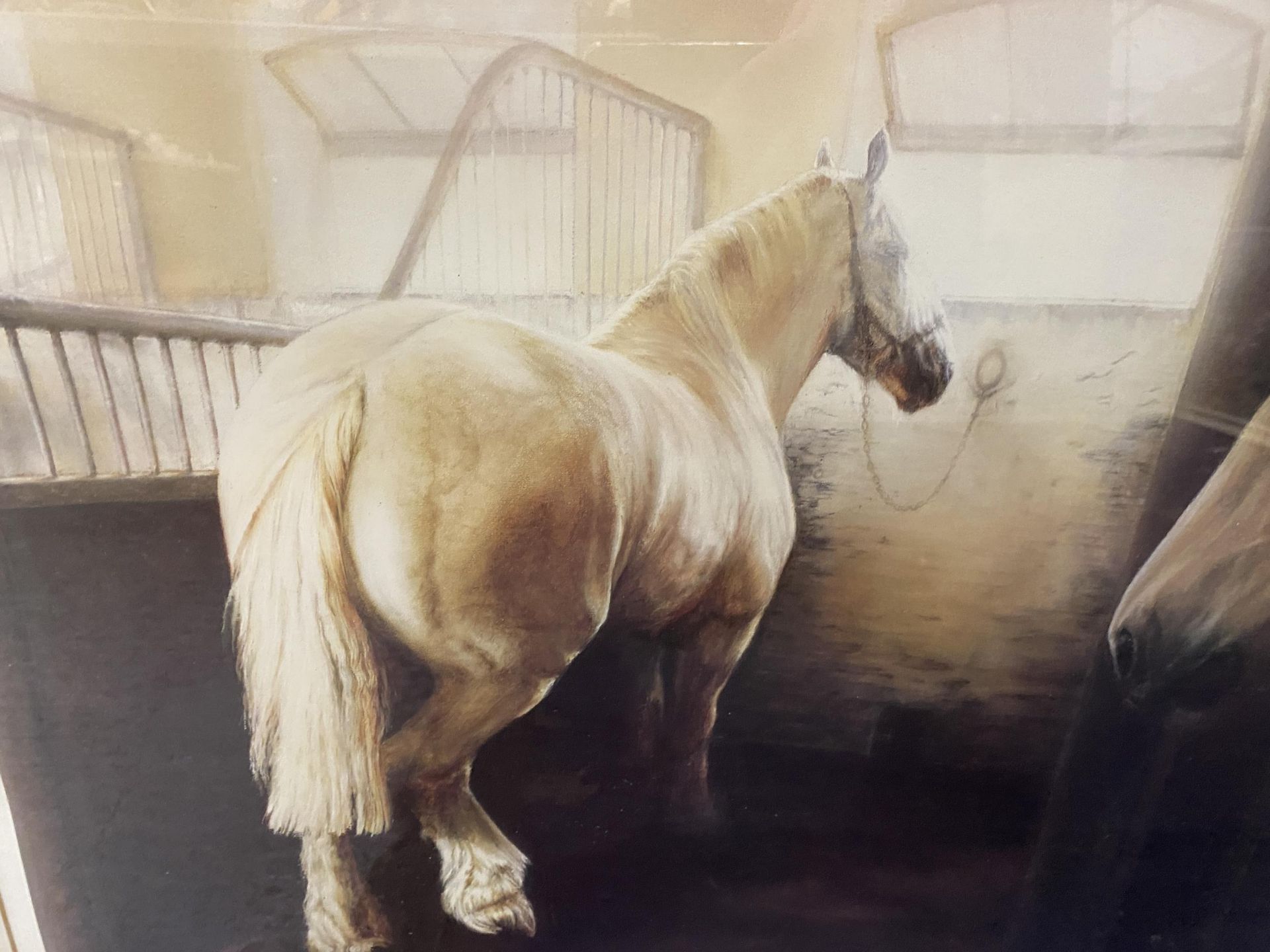 A MIKE BURR PENCIL SIGNED LIMITED EDITION HORSE PRINT - 'SILENT RAPPORT' - Image 2 of 7