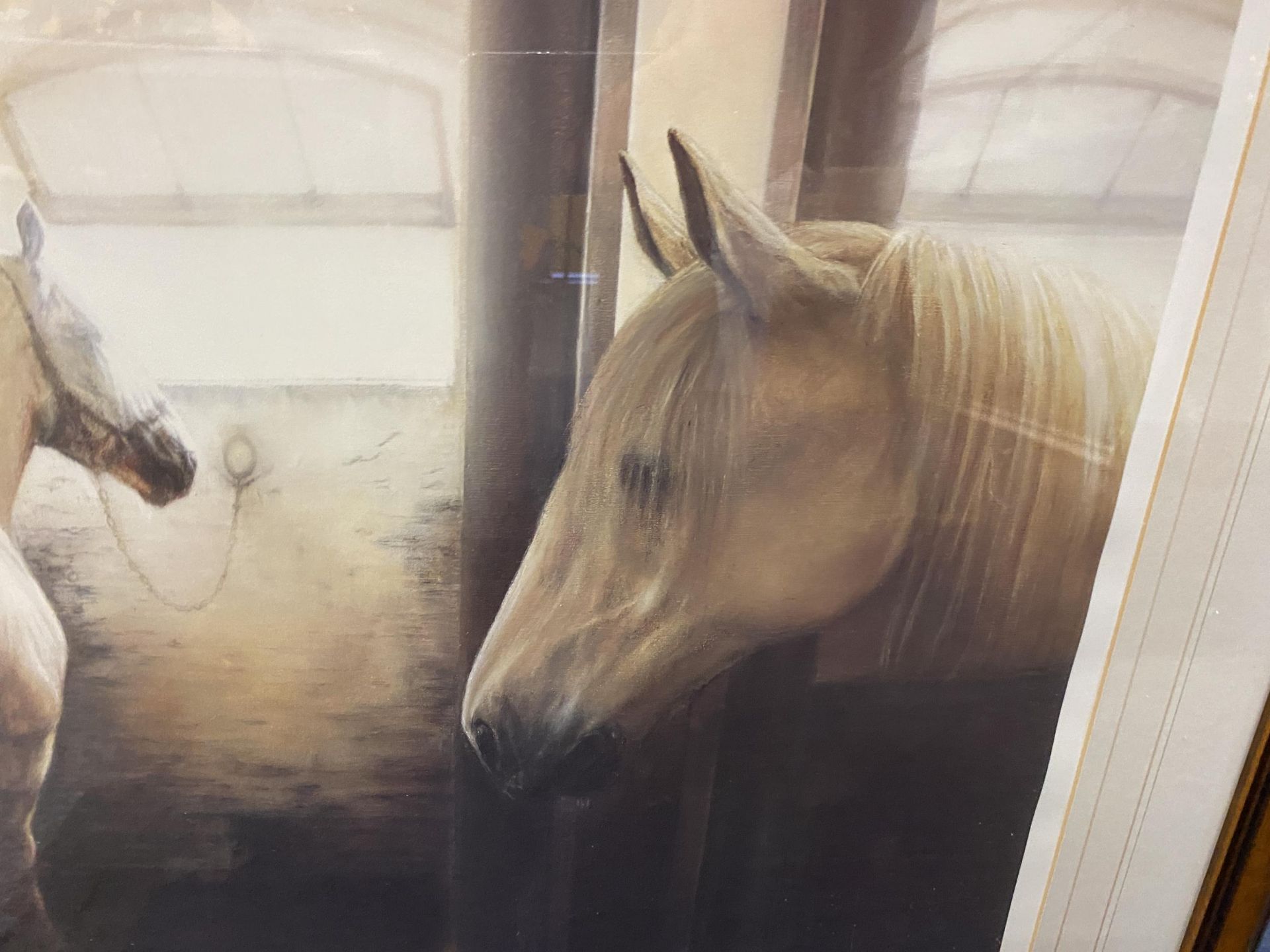 A MIKE BURR PENCIL SIGNED LIMITED EDITION HORSE PRINT - 'SILENT RAPPORT' - Image 3 of 7