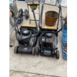 TWO MCCULLOCH PETROL LAWN MOWERS FOR SPARES AND REPAIRS