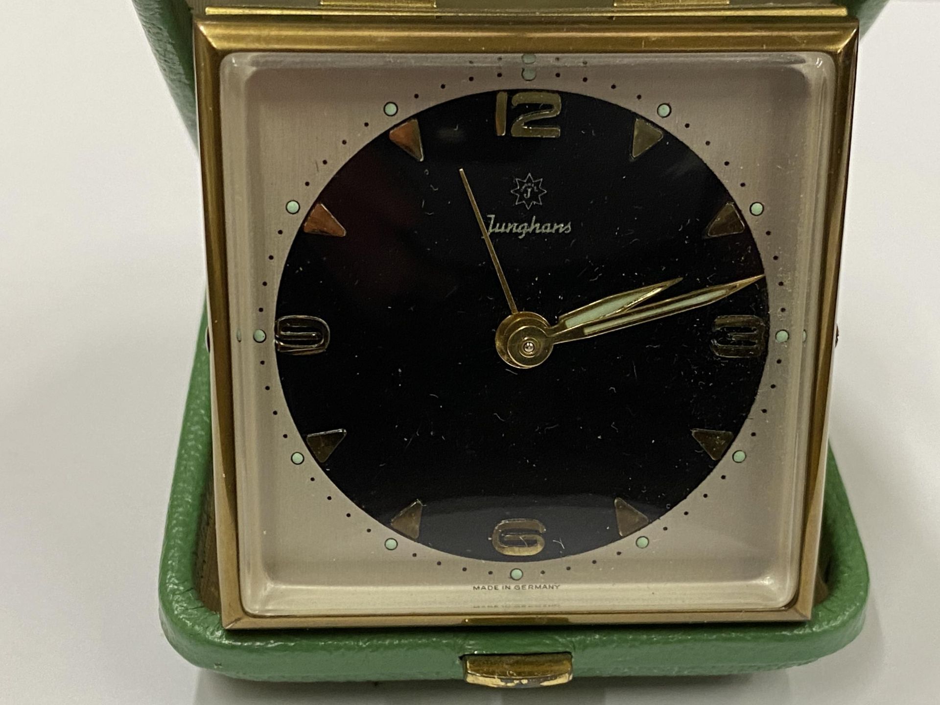 A VINTAGE JUNGHANS BEDROOM ALARM CLOCK - Image 2 of 3