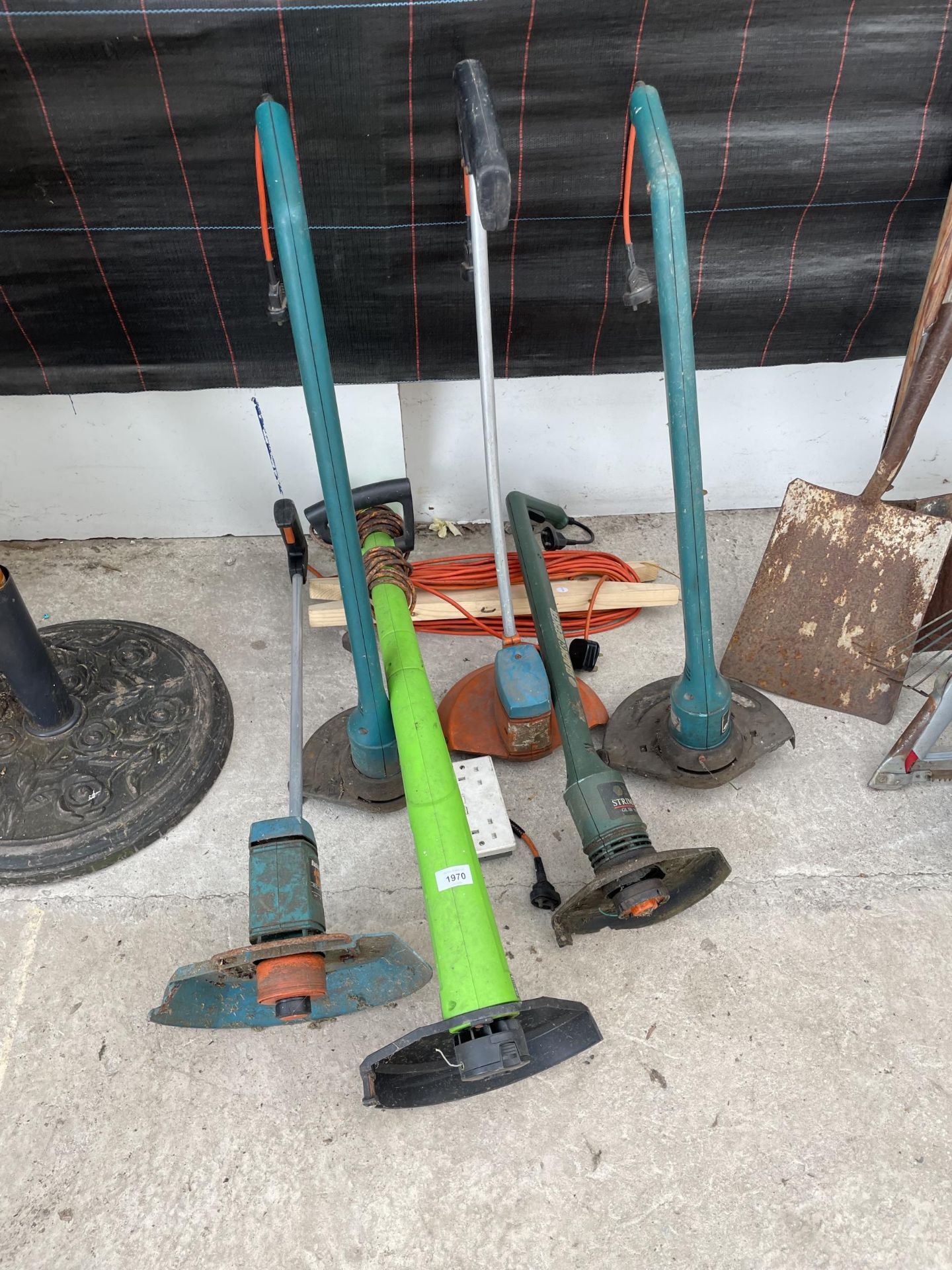 SIX ELECTRIC GRASS STRIMMERS