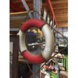 A LIFEBUOY WALL MIRROR