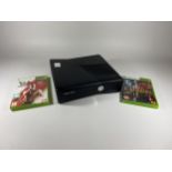 AN XBOX 360 CONSOLE AND WWE & L.A NOIRE GAMES