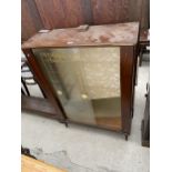 A MID 20TH CENTURY WALNUT CHINA CABINET, 30" WIDE