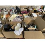AN ASSORTMENT OF HOUSEHOLD CLEARANCE ITEMS TO INCLUDE KITCHEN ITEMS AND BOOKS ETC