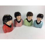 A SET OF FOUR BAIRSTOW LIMITED EDITION BEATLES TOBY JUGS