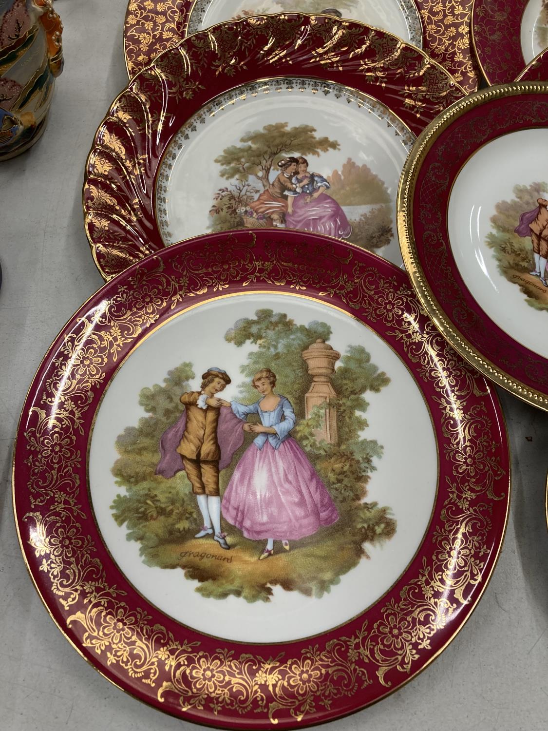 A QUANTITY OF LIMOGES CABINET PLATES - 10 IN TOTAL - Image 2 of 5