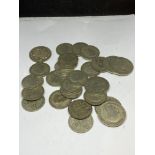 A LARGE QUANTITY OF SILVER COINS