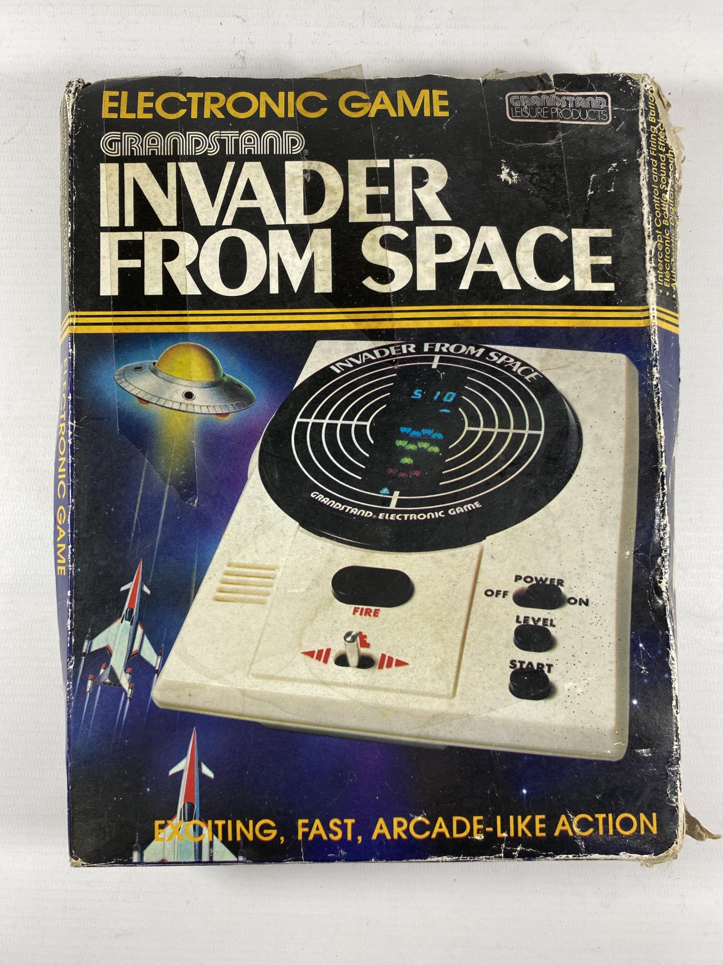 A BOXED RETRO GRANDSTAND INVADER FROM SPACE ARCADE GAME