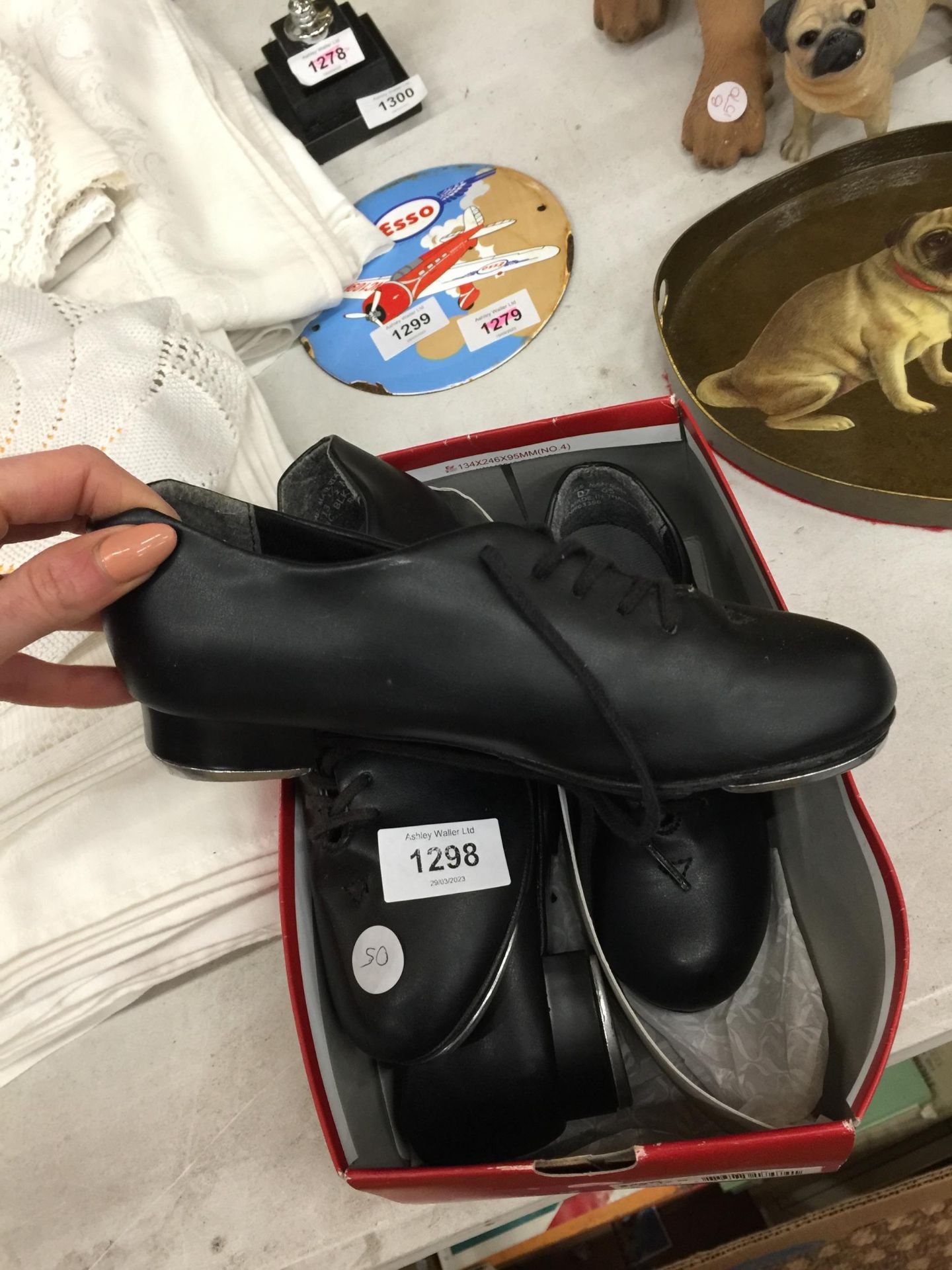 TWO PAIRS OF CAPEZIO CHILD'S TAP DANCING SHOES - Image 2 of 3