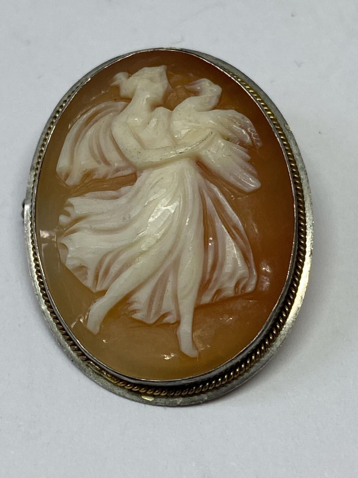 TWO MARKD SILVER DANCING LADY BROOCHES - Image 3 of 3