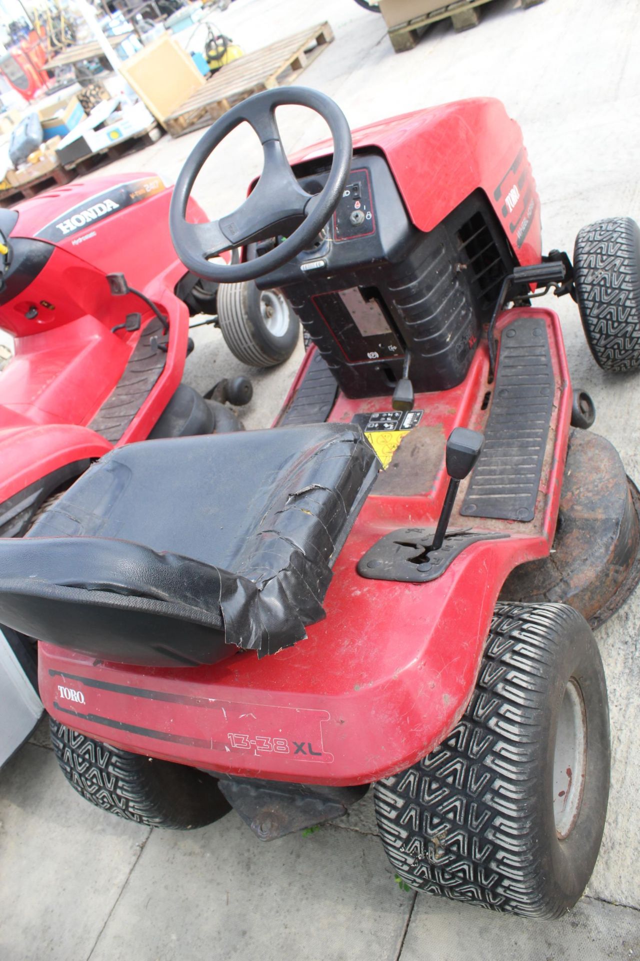 TORO WHEEL HORSE RIDE ON MOWER + VAT - Image 2 of 2