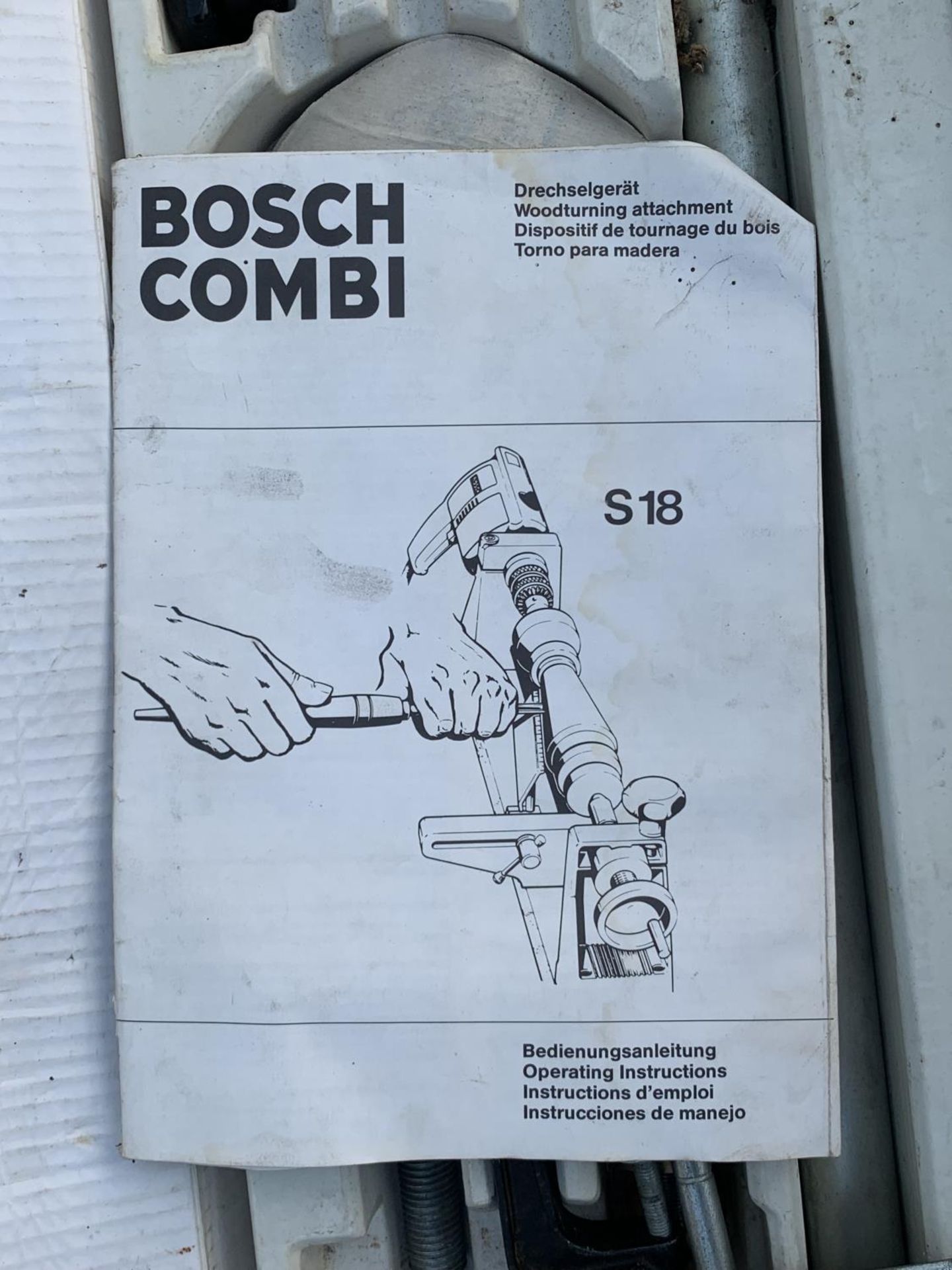 A BOXED BOSCH COMBI WOOD TURNING ATTACHMENT NO VAT - Image 3 of 3