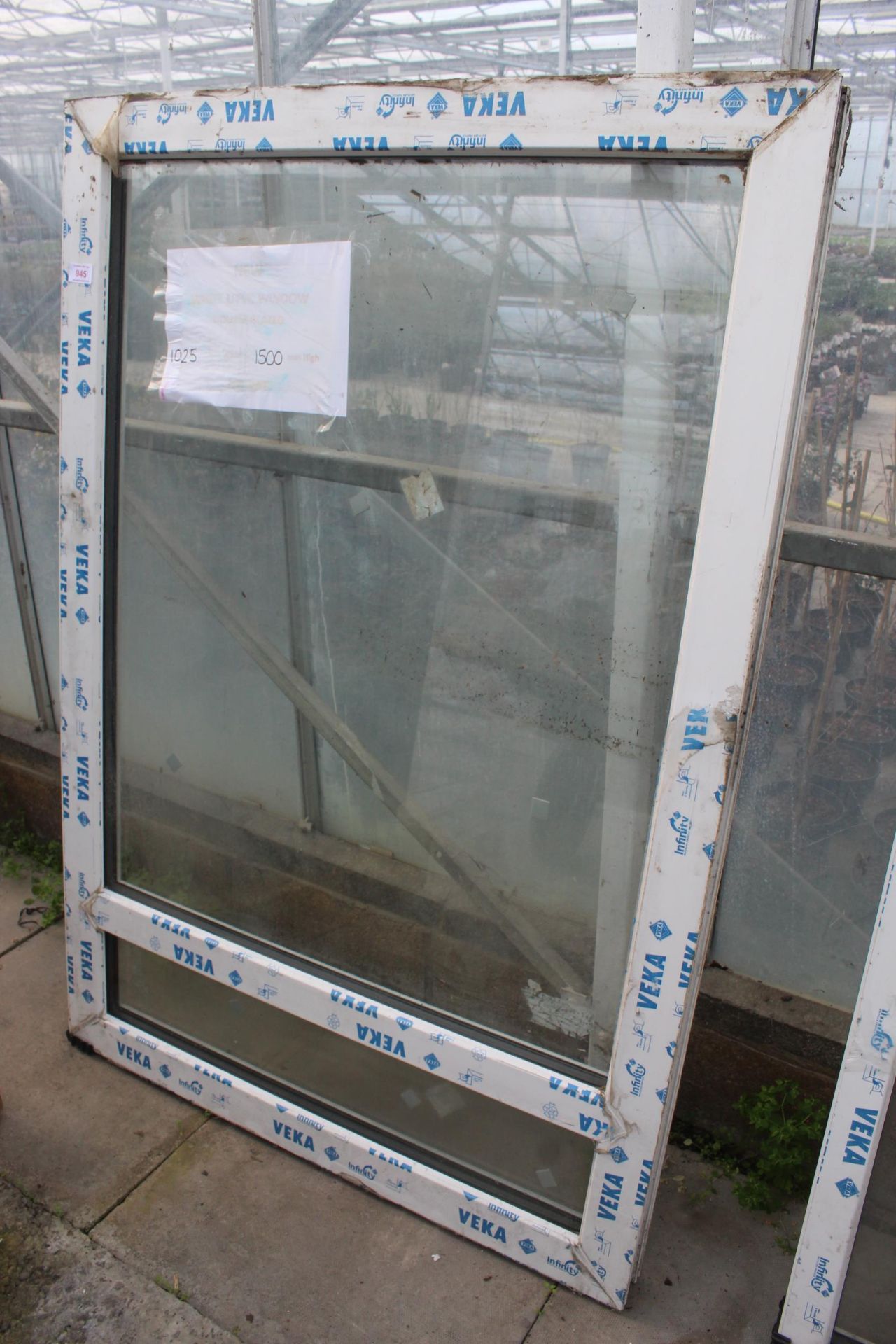 A NEW UPVC WHITE WINDOW 1025 X 1300 NO VAT