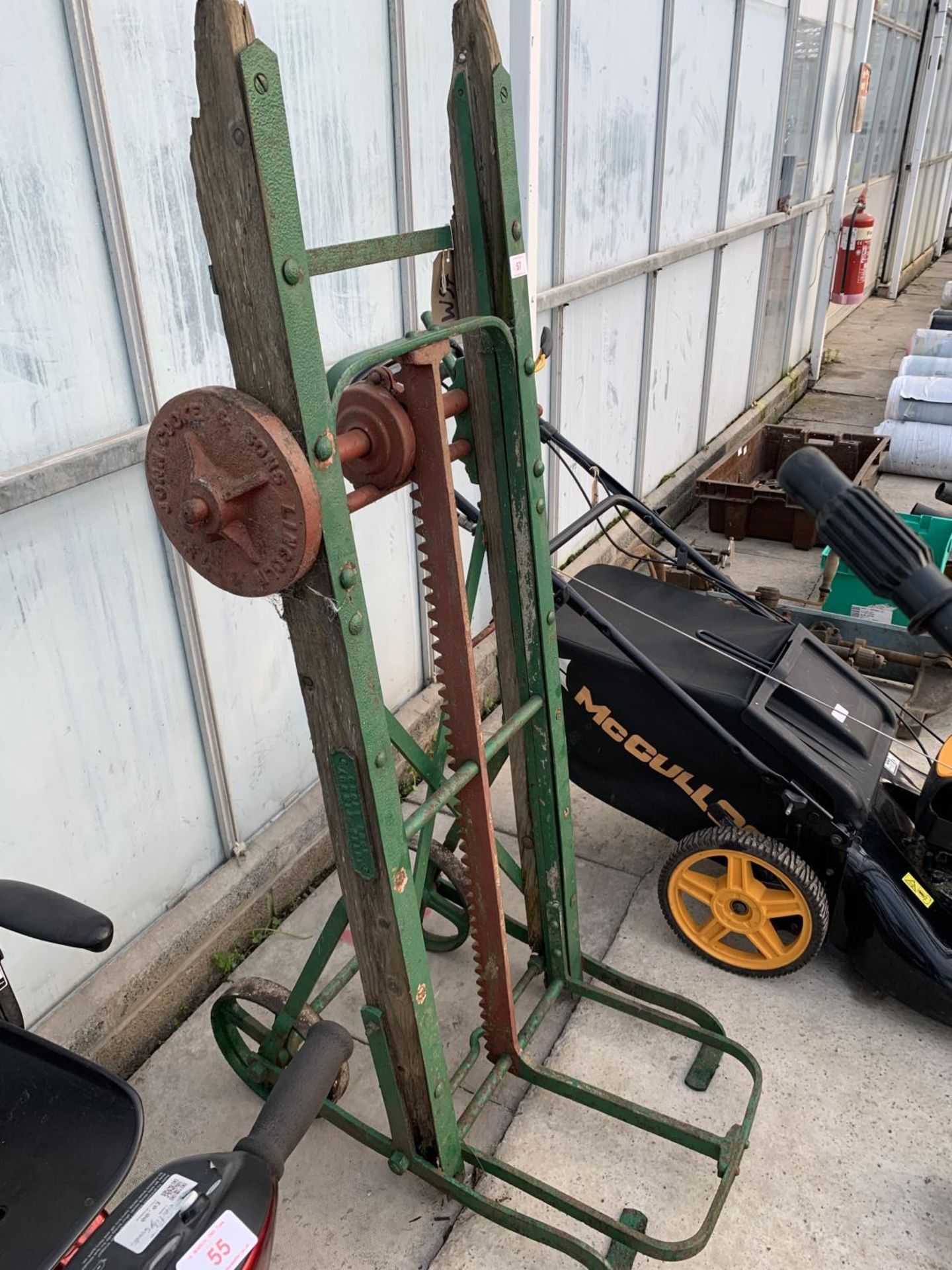 A VINTAGE JOHN COOKE AND SONS LINCOLN RAILWAY STATION BAGGAGE TRUCK NO VAT - Image 2 of 5