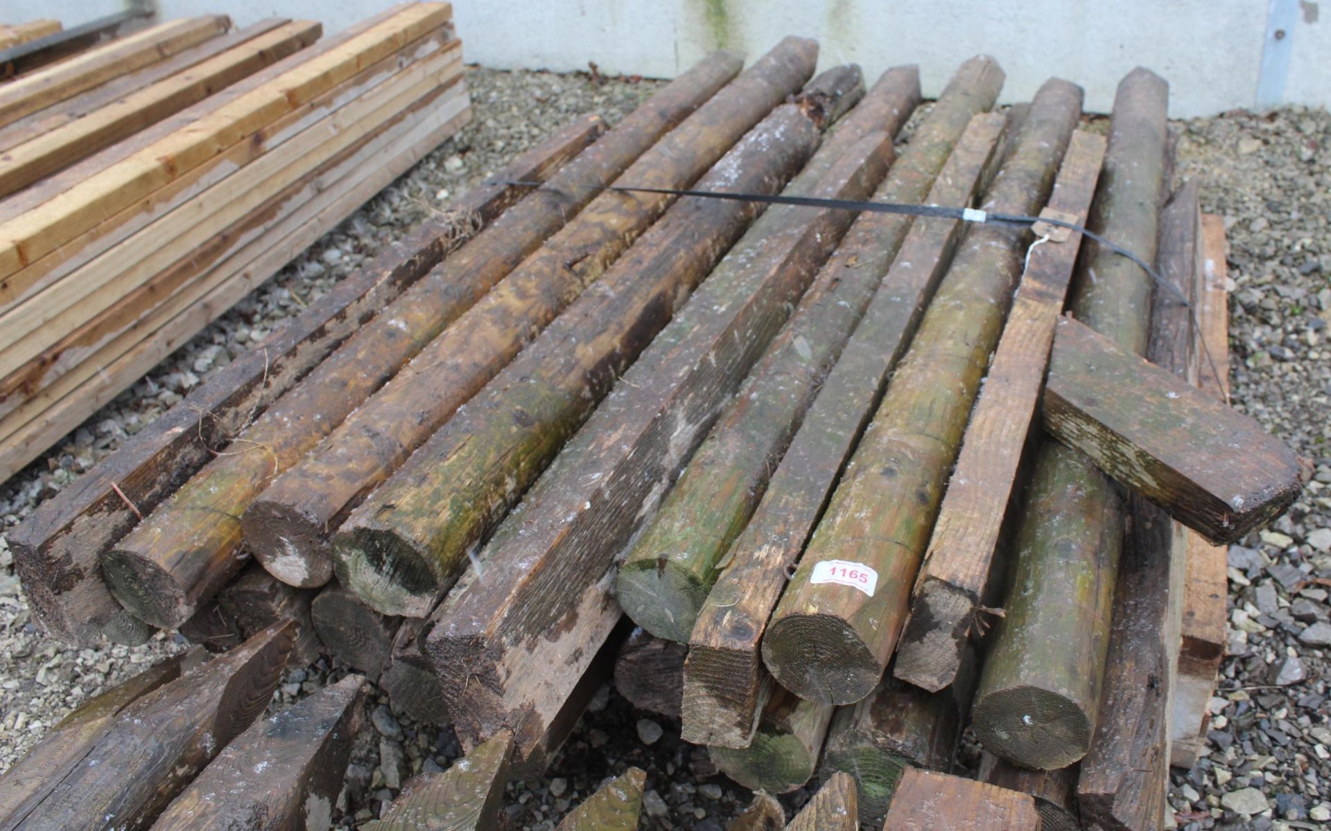 PALLET OF FENCING STAKES NO VAT