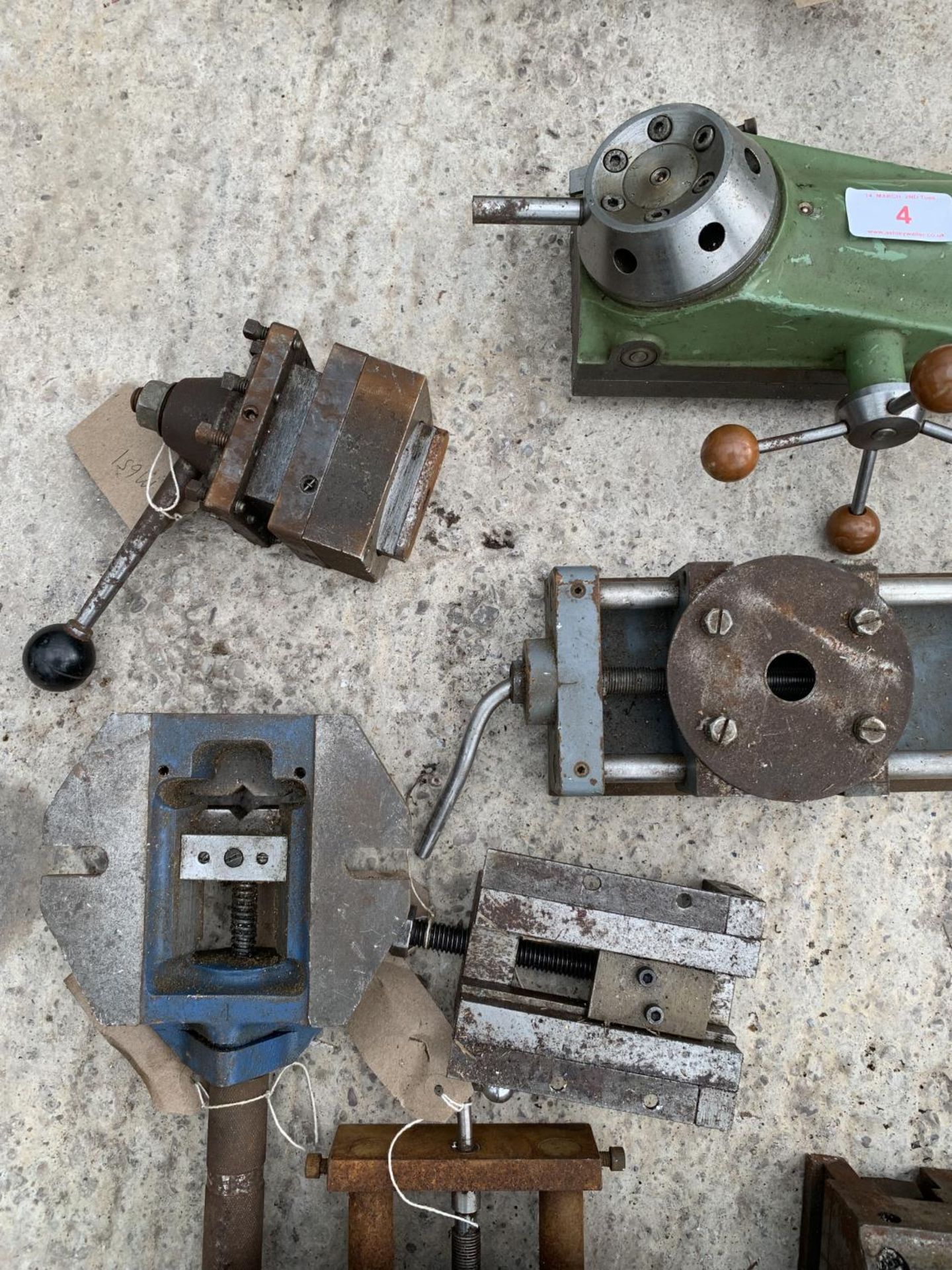 EIGHT VARIOUS LATHE PARTS AND ATTACHMENTS NO VAT - Image 2 of 4