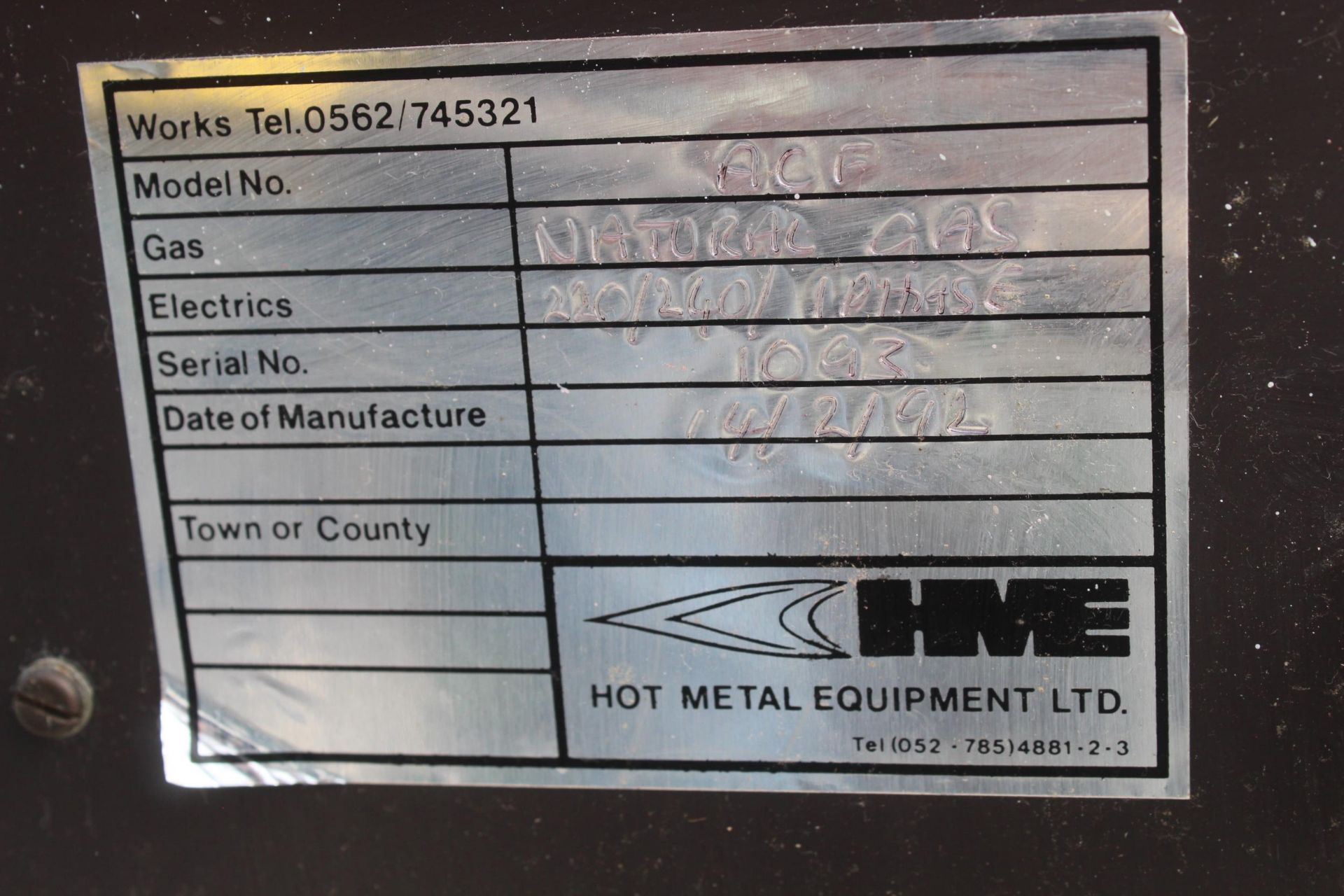 HME FORGE HEARTH 240V NATURAL GAS UNTESTED NO VAT - Image 3 of 3