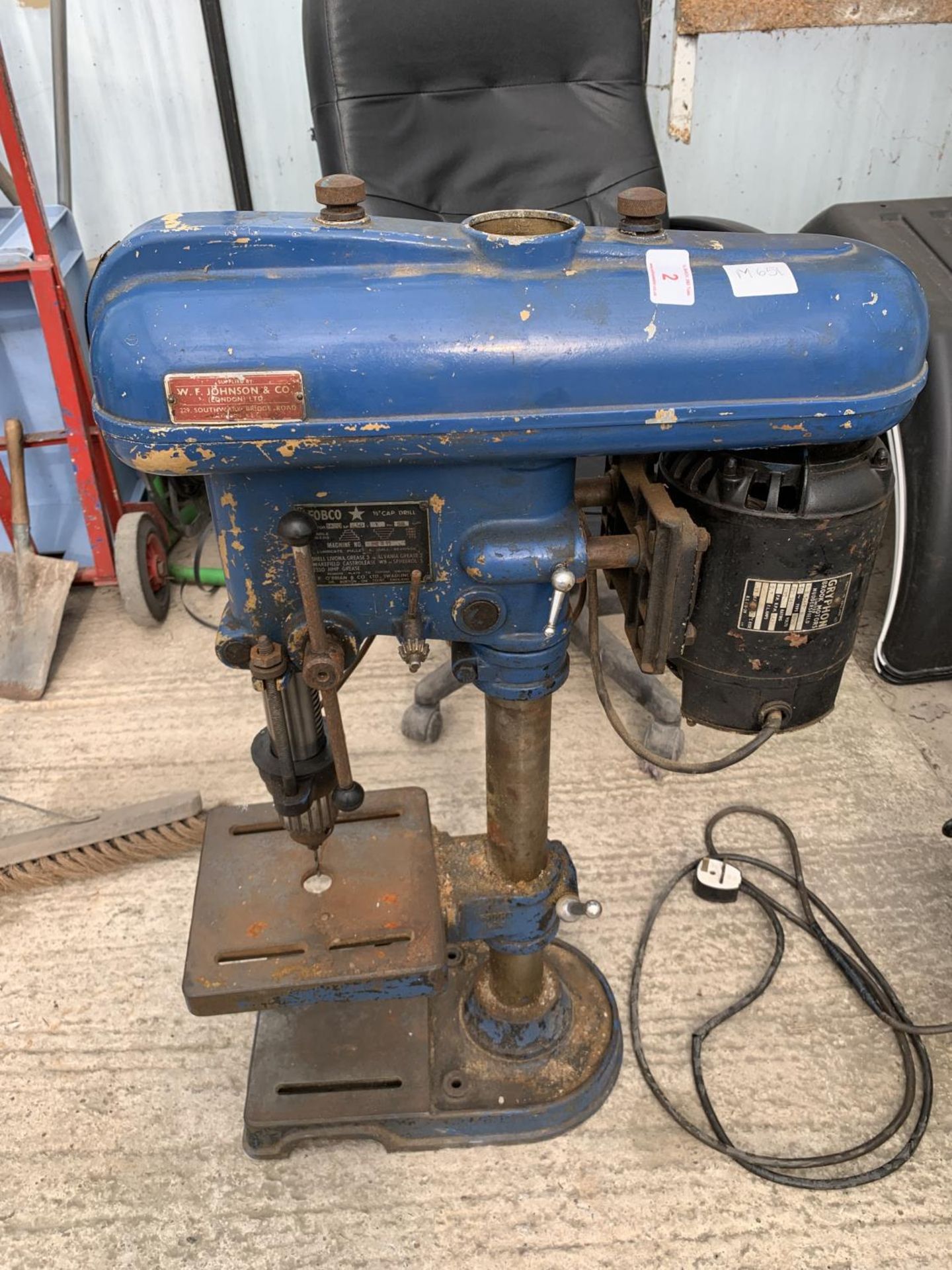 A FOBCO STAR 1/2 " CAP PILLAR DRILL NO VAT - Image 2 of 3