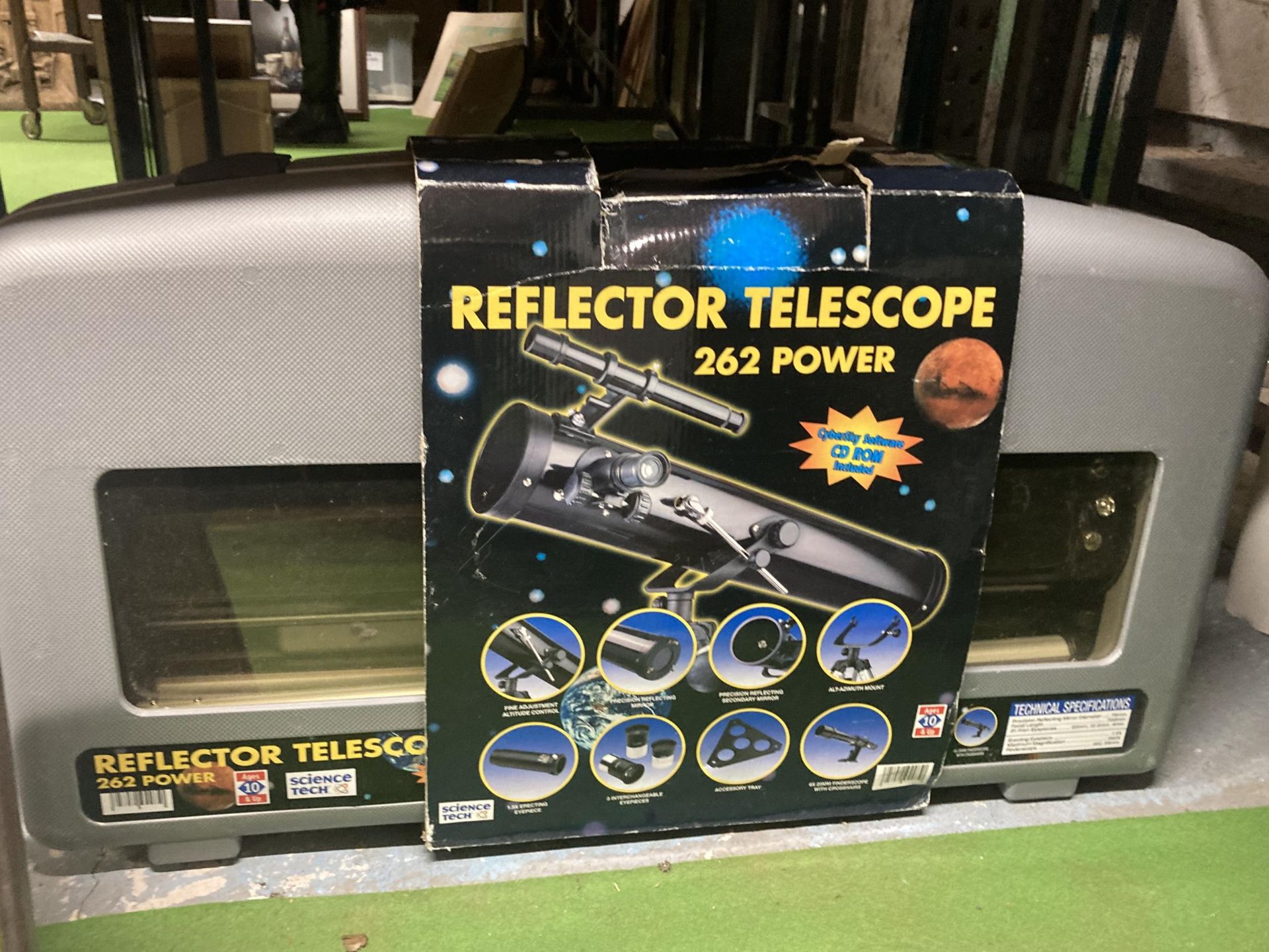 A LARGE REFLECTOR TELESCOPE - BOXED