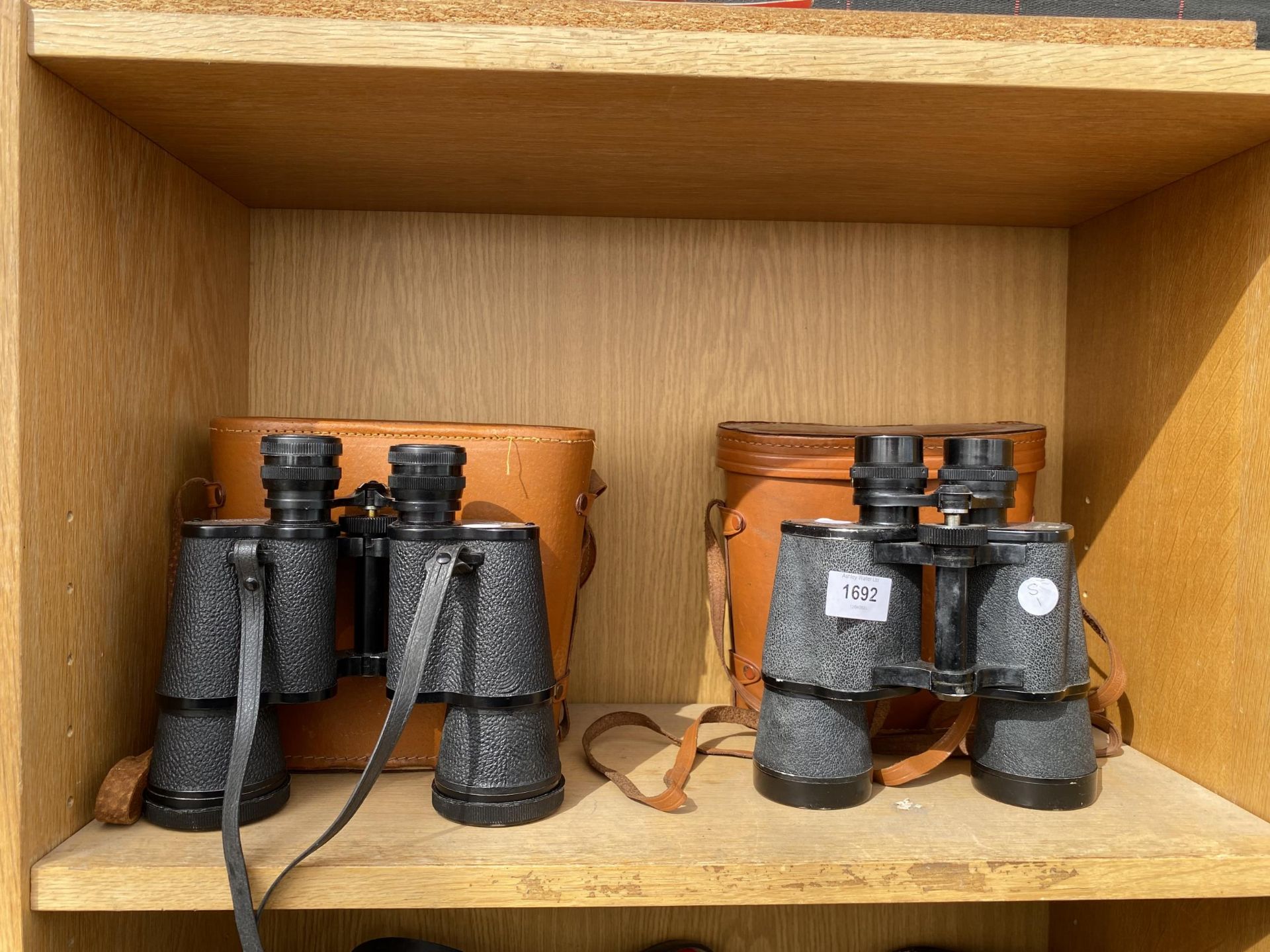 A PAIR OF CASED OPTIC MARINE BINOCULARS AND A SET OF CASED ZENITH BINOCULARS