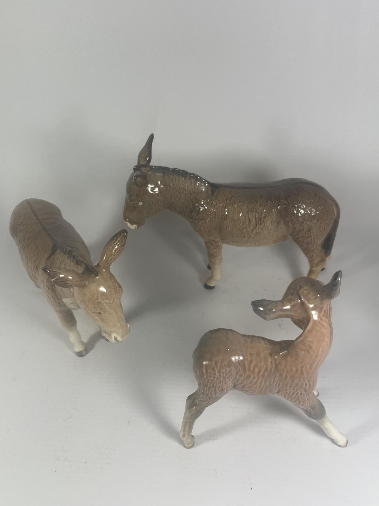 THREE BESWICK DONKEYS (ONE LEG & EAR A/F) - Image 4 of 5