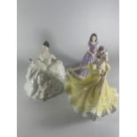 A GROUP OF THREE ROYAL DOULTON LADY FIGURES - A SPECIAL FRIEND, NINETTE & MY LOVE (A/F)