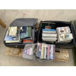 AN ASSORTMENT OF HOUSEHOLD CLEARANCE ITEMS TO INCLUDE BOOKS AND DVDS ETC