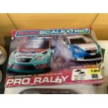 A VINTAGE PRO RALLY MICRO SCALEXTRIC IN ORIGINAL BOX