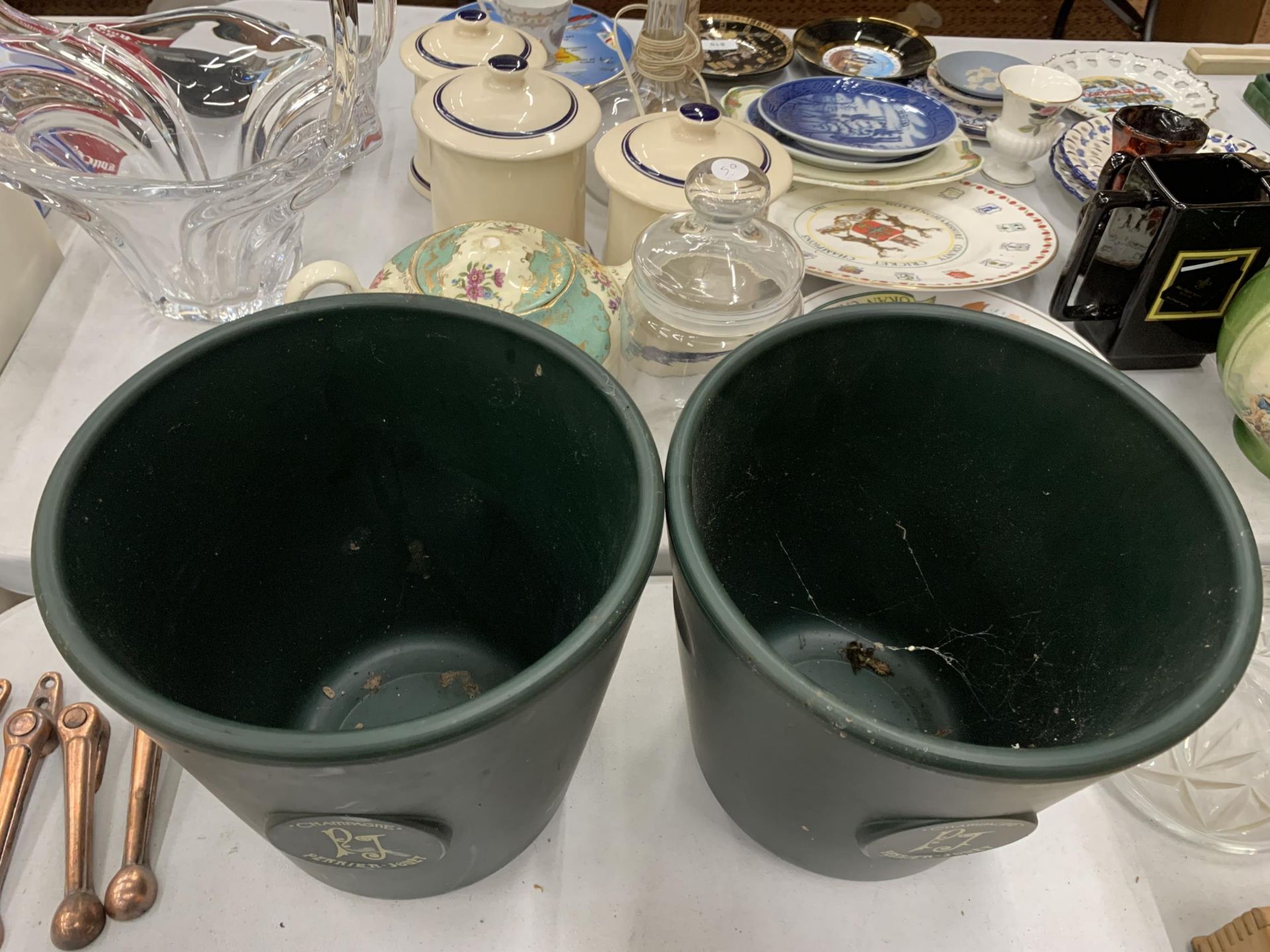 A PAIR OF GREEN PERRIER-JOUET CHAMPAGNE BUCKETS - Image 2 of 2