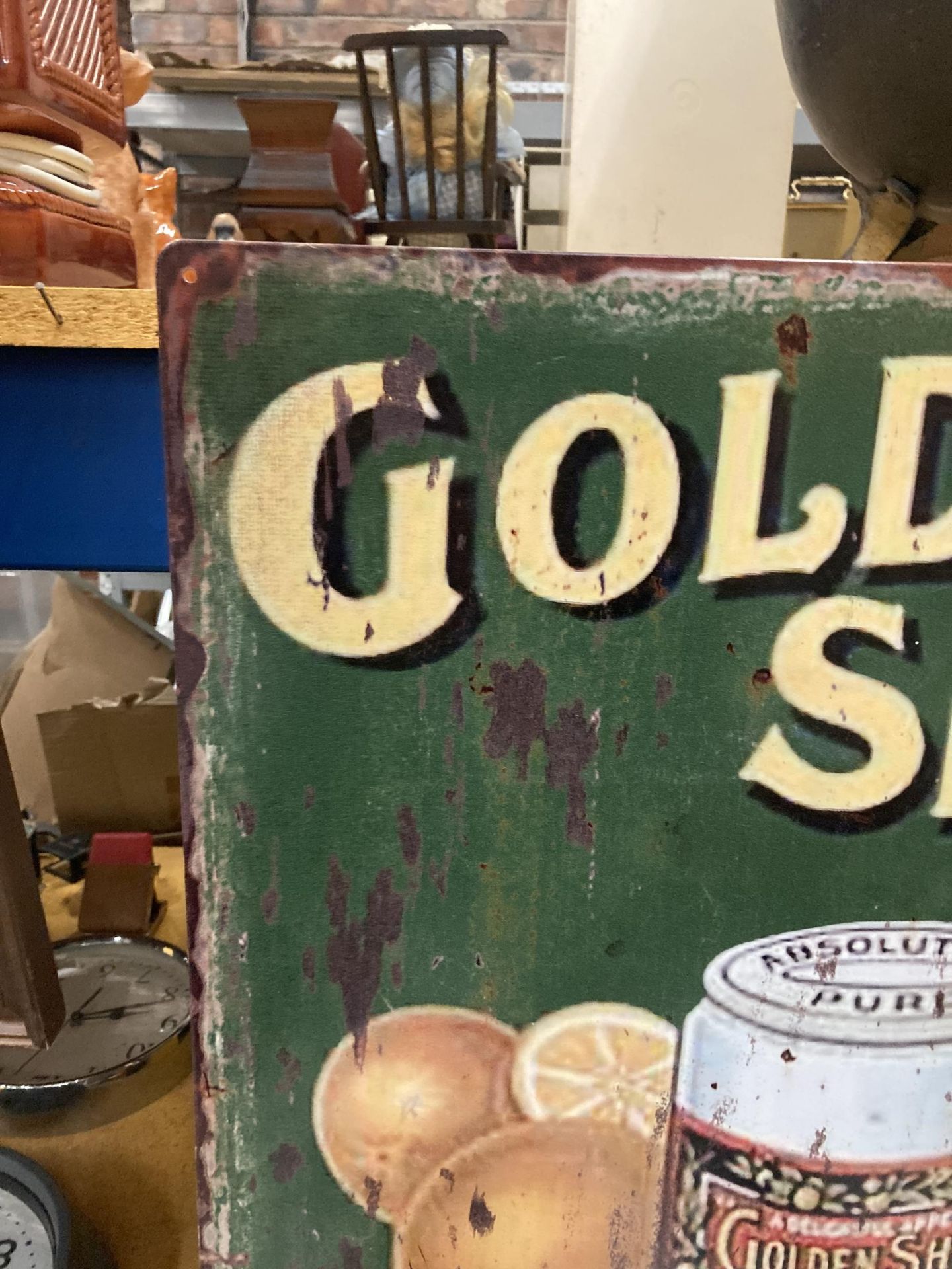 A 'GOLDEN SHRED' MARMALADE METAL SIGN 70CM X 50CM - Image 2 of 4