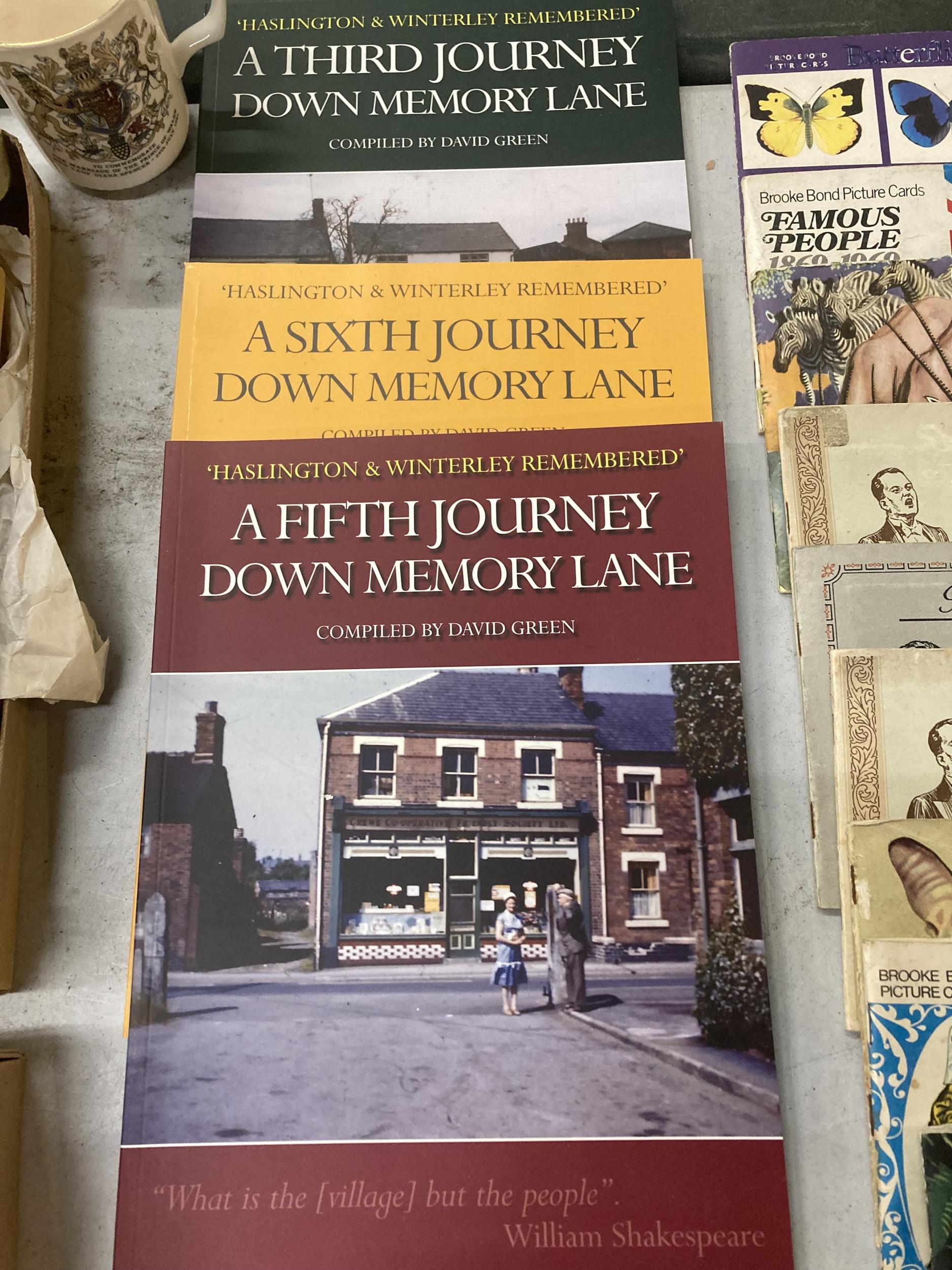 FIVE VOLUMES OF HASLINGTON & WINTERLEY REMEMBERED - A JOURNEY DOWN MEMORY LANE COMPILED BY DAVID